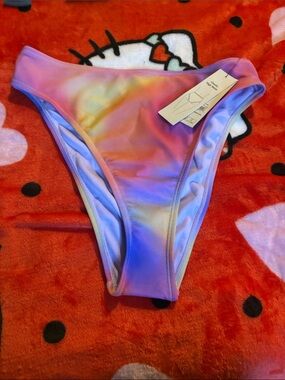 Girls Pastel Tie-Dye Bikini Bottoms - Multicolor
